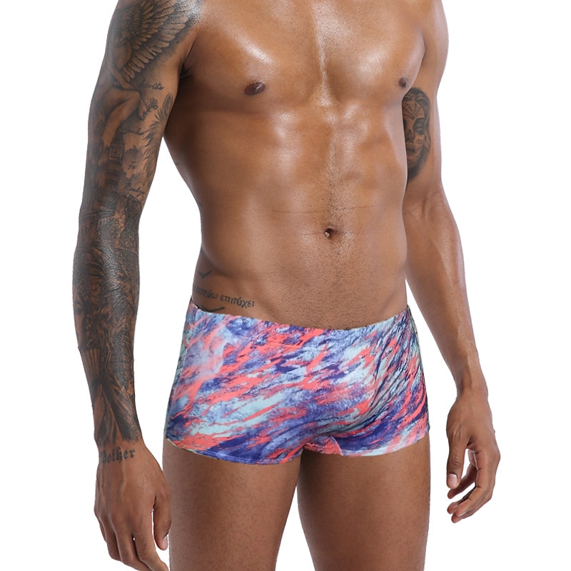 Men's Swim Trunks Swim Shorts Quick Dry Board Shorts Bathing Suit Drawstring 2 in 1 Swimming Surfing Beach Water Sports Painting Summer2