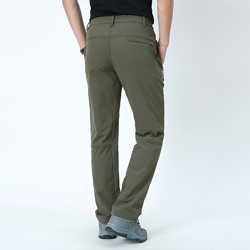 Men's Hiking Pants Trousers Summer Outdoor Windproof Quick Dry Zipper Pocket Wear Resistance Bottoms Black Army Green Hunting Fishing Climbing M L XL XXL XXXL3