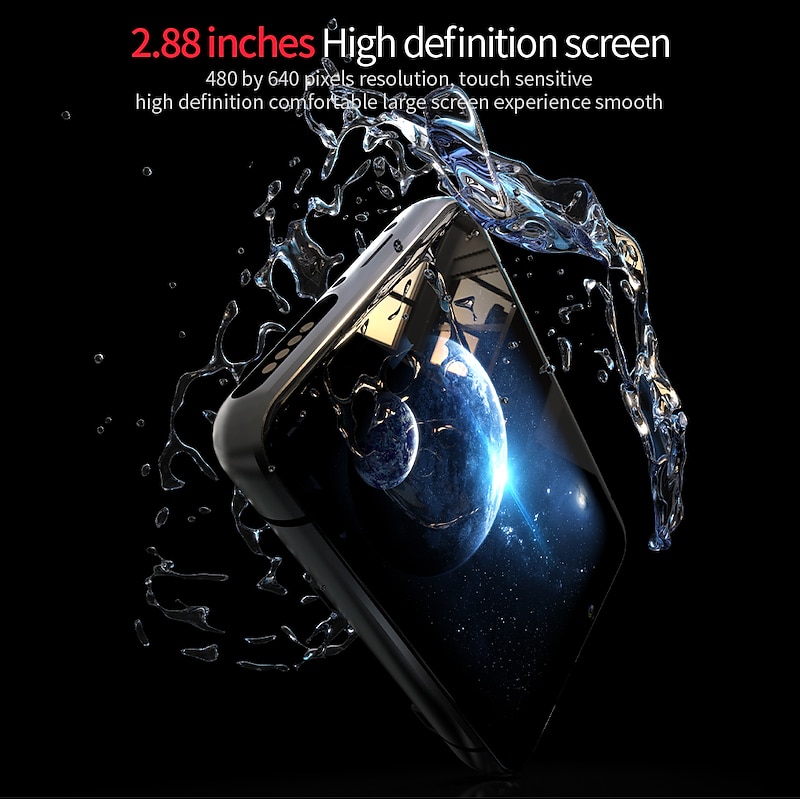 APPLLP Max Smart Watch 2.88 inch Smartwatch Fitness Running Watch 4G LTE Cellular Smartwatch Phone Bluetooth Pedometer Sleep Tracker Sedentary Reminder Compatible with Android iOS Women Men GPS Long3