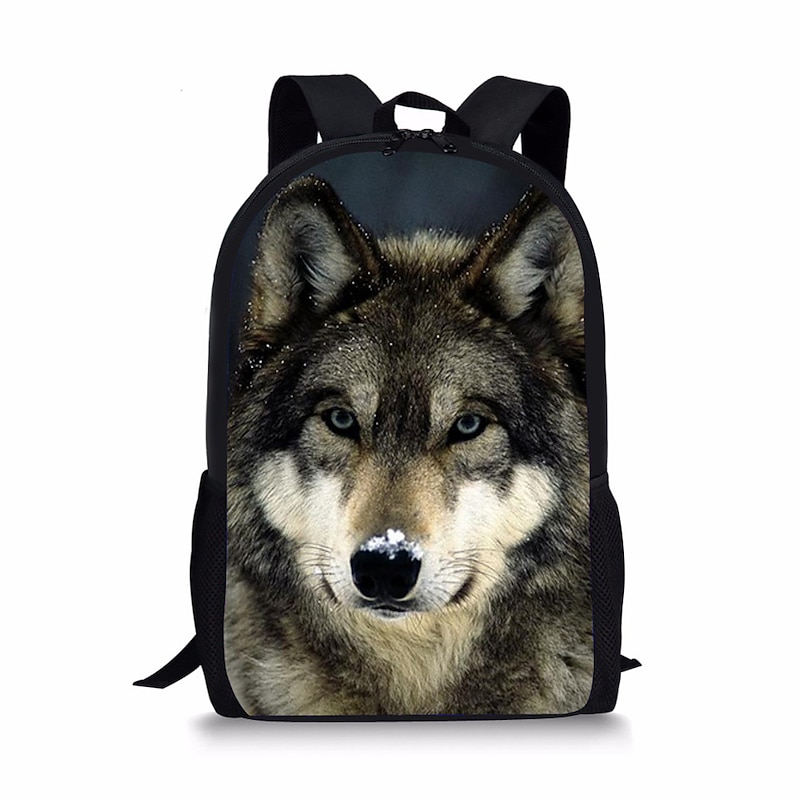 Husky Dog Animal Print Backpack for School, Travel, and Everyday Use - Spacious and Durable with Adjustable Straps and Multiple Compartments3