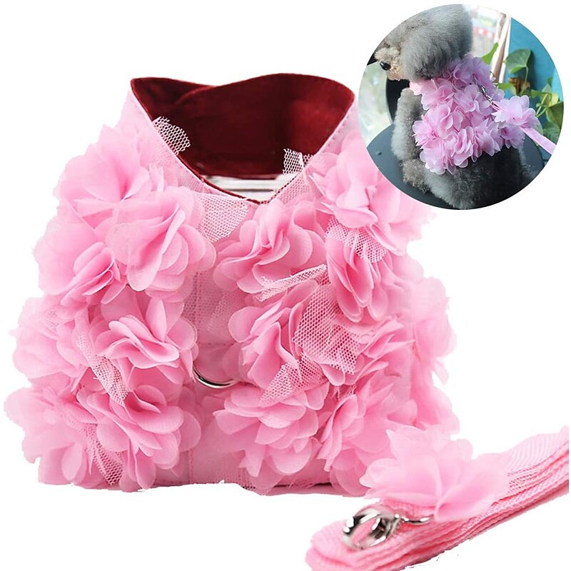 Dog Cat Pets Harness Walking Cute and Cuddly Bowknot Bowknot Flower Flower / Floral Husky Alaskan Malamute Golden Retriever2