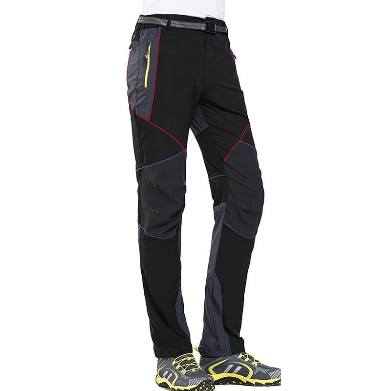 Men's Hiking Pants Trousers Patchwork Summer Outdoor Windproof Skin Friendly Quick Dry Stretchy Pants / Trousers Bottoms Black Grey Hunting Ski / Snowboard Fishing S M L XL XXL