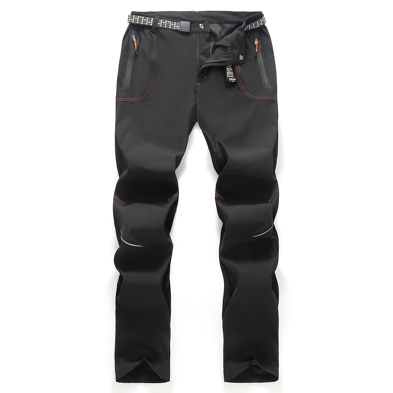 Men's Hiking Pants Trousers Summer Outdoor Windproof Quick Dry Zipper Pocket Lightweight Bottoms Elastic Waist Zipper Pocket Black Army Green Spandex Hunting Fishing Climbing S M L XL XXL2