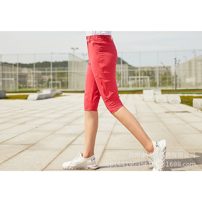 Women's Hiking Shorts Summer Outdoor 10" Quick Dry Lightweight Soft Stretchy Shorts Knee Length Black Yellow Hunting Fishing Climbing M L XL XXL XXXL4