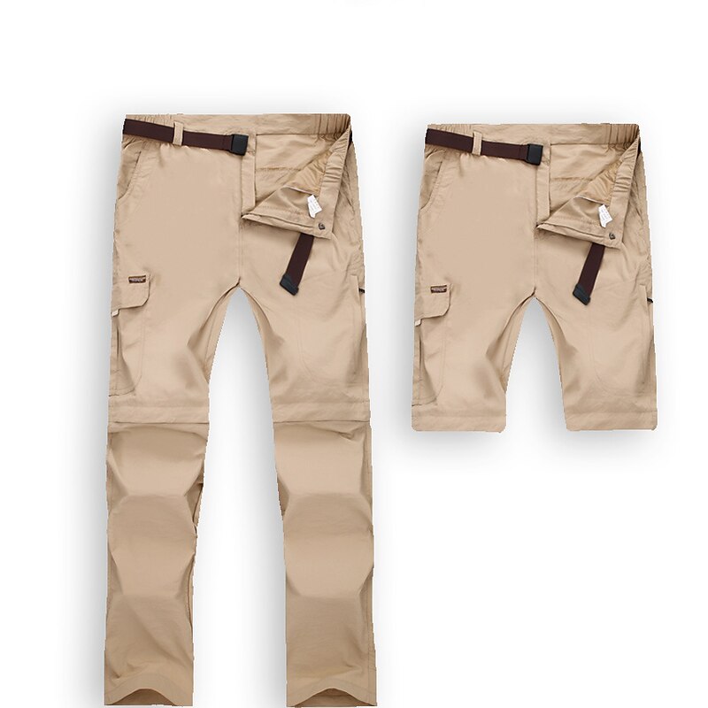 Men's Convertible Zip Off Pants Hiking Pants Trousers Summer Outdoor Skin Friendly Comfort Quick Dry Wear Resistance Bottoms Black Army Green Hunting Fishing Climbing S M L XL XXL4