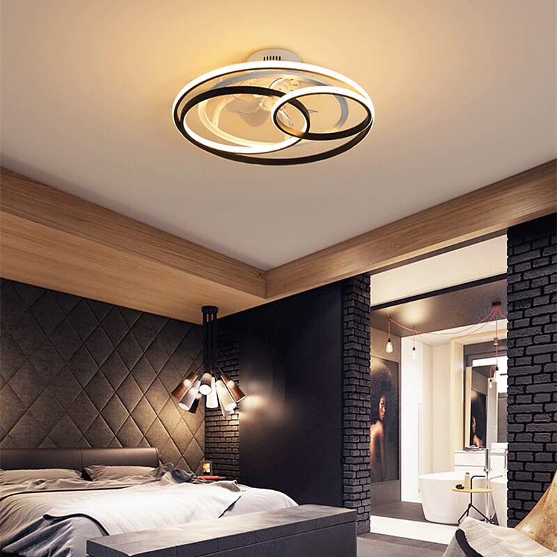50 cm Geometric Dimmable Ceiling Fan Light Artistic Style Modern Style Stylish Painted Finishes LED Modern 220-240V4