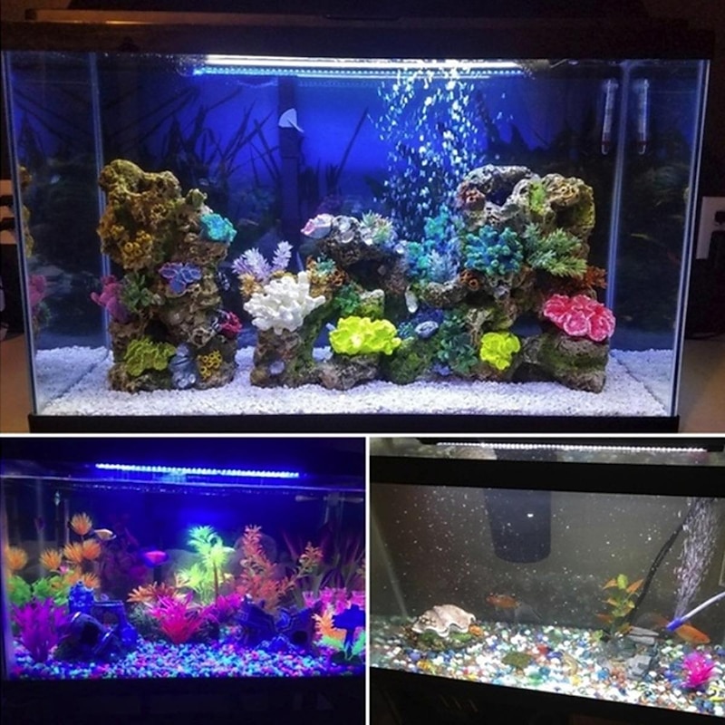 LED Plants Growing Lights Fish Tank Light Colorful Bubble Small Clip Lights Aquarium Bar Strip Lamp Waterproof Decor Tube Lamp3