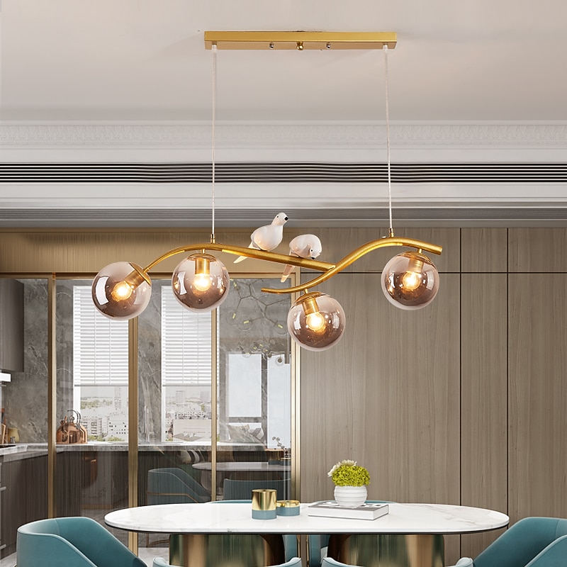 83 cm LED Pendant light Animal Element Geometric Shapes Single Design Pendant Light Metal Artistic Style Modern Style Sputnik Painted Finishes Modern Nordic Style 110-240 V