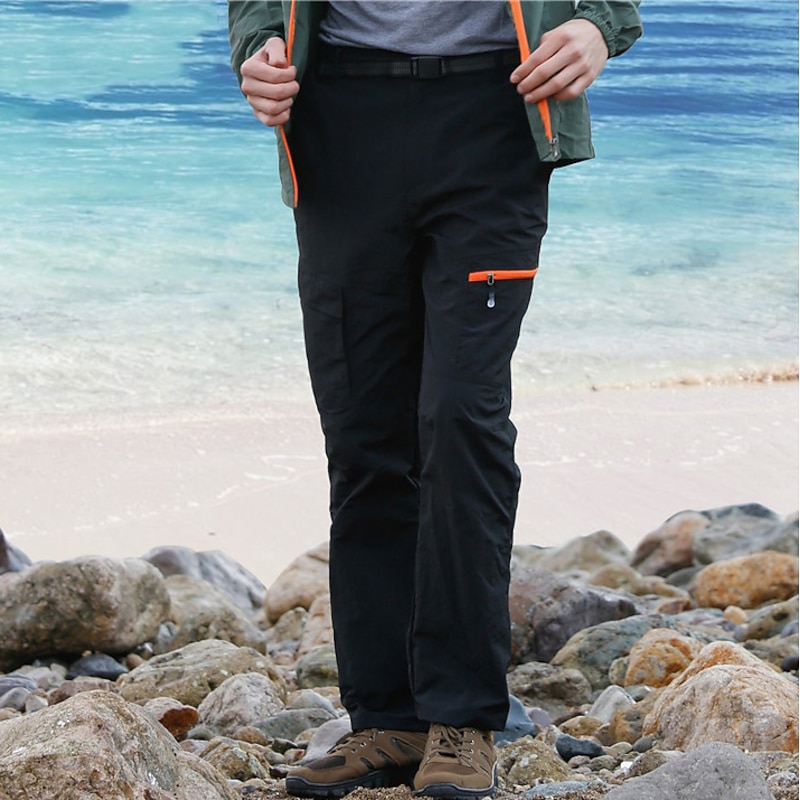 Men's Hiking Pants Trousers Summer Outdoor Waterproof Sunscreen Skin Friendly UV Protection Pants / Trousers Bottoms Black Army Green Hunting Fishing Climbing S M L XL XXL2