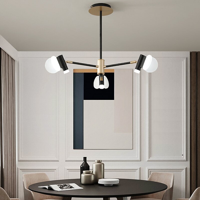 3/6/8/12 Heads LED Pendant Light Chandelier Modern Nordic Style Design Chandelier Layered Modern Art Style DIY Adjustable Rotary Ceiling Chandelier AC220-240V2