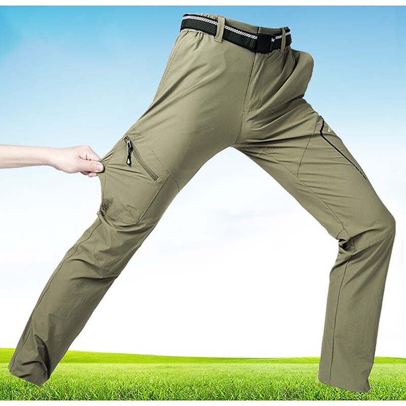 Men's Hiking Pants Trousers Summer Outdoor Waterproof Skin Friendly Comfort Quick Dry Pants / Trousers Bottoms Zipper Pocket Dark Grey Black Spandex Hunting Fishing Climbing M L XL XXL XXXL2