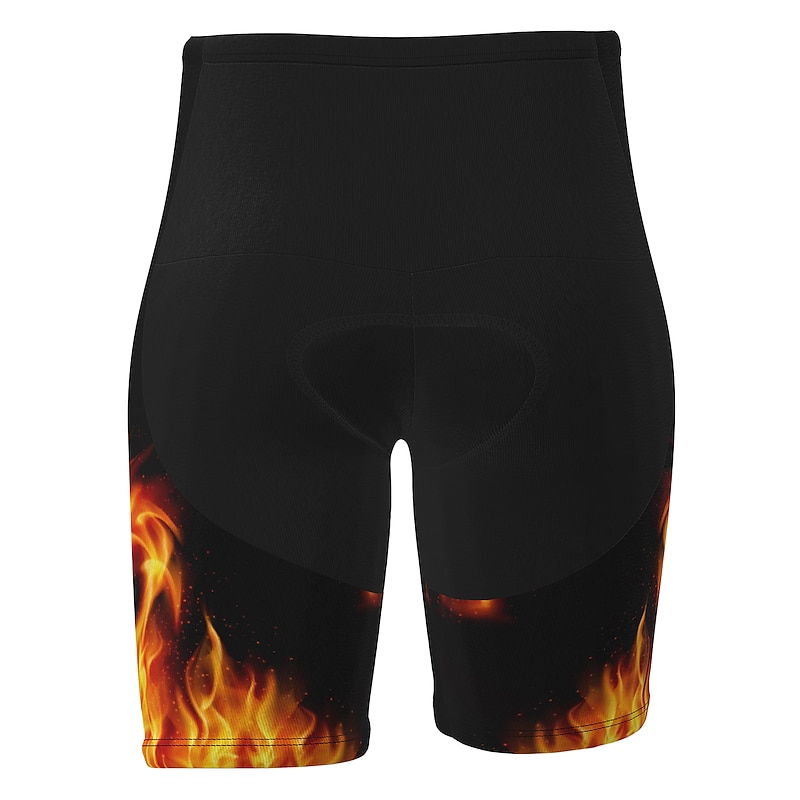 Men's Cycling Shorts Bike Shorts Graphic Patterned Bike Shorts Pants Padded Shorts / Chamois with 3 Rear Pockets Mountain Bike MTB Road Bike Cycling 3D Pad Cycling Quick Dry Reflective Strips Sports4