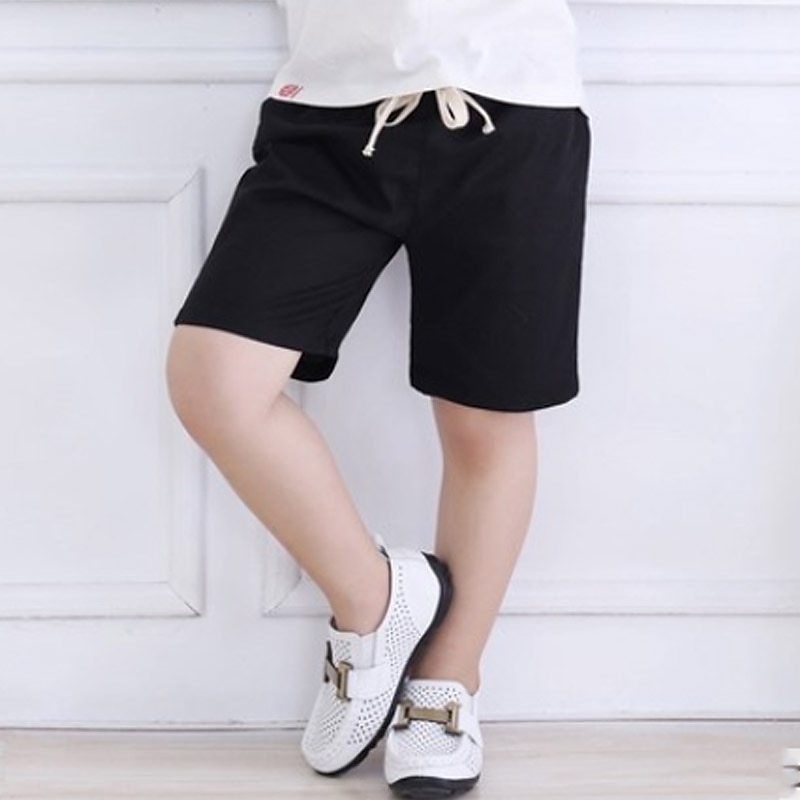 Boys 3D Solid Color Pants Shorts Basic Kids 2-9 Years School