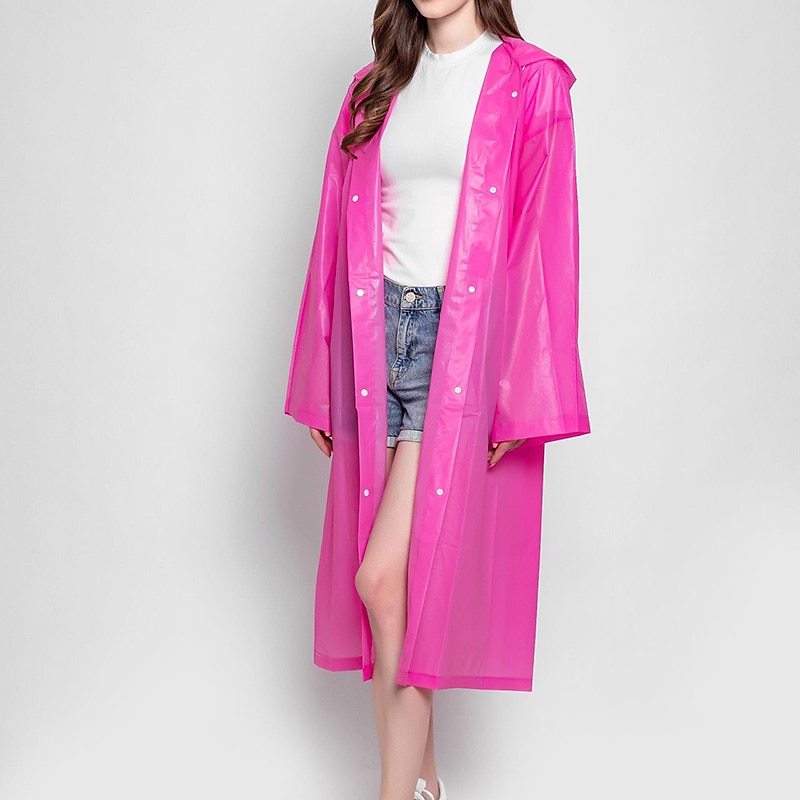 Men's Women's Rain Poncho Waterproof Hiking Jacket Rain Jacket Outdoor Waterproof Windproof Breathable Quick Dry Hiking Outfits Hiking Clothes Summer Spring Autumn / Fall Raincoat Poncho Top Fishing3