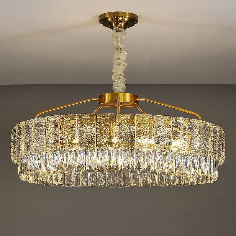 60 cm Crystal Chandelier LED Pendant Light Lantern Desgin Chandelier Metal Electroplated LED 110-120V 220-240V4