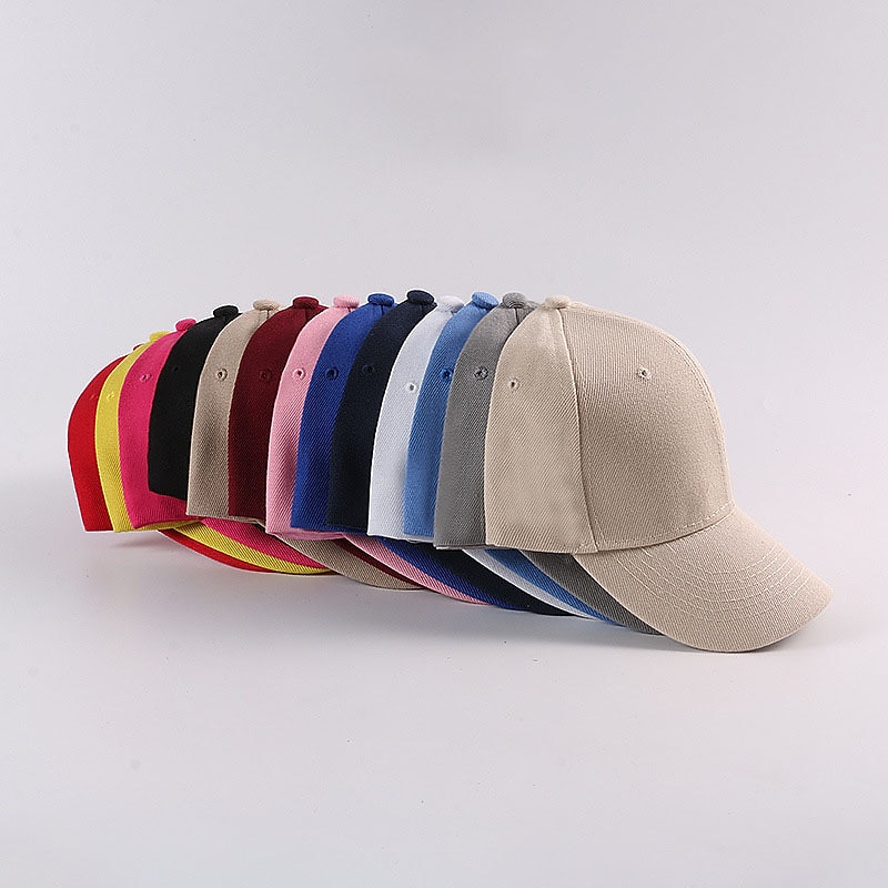 Men's Women's Baseball Cap Baseball Hat Black White Solid Colored Adjustable Sun Protection Breathable Lightweight3