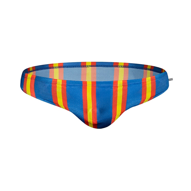 Men's Swim Trunks Swim Shorts Quick Dry Board Shorts Bathing Suit Swimming Surfing Water Sports Stripes Summer2