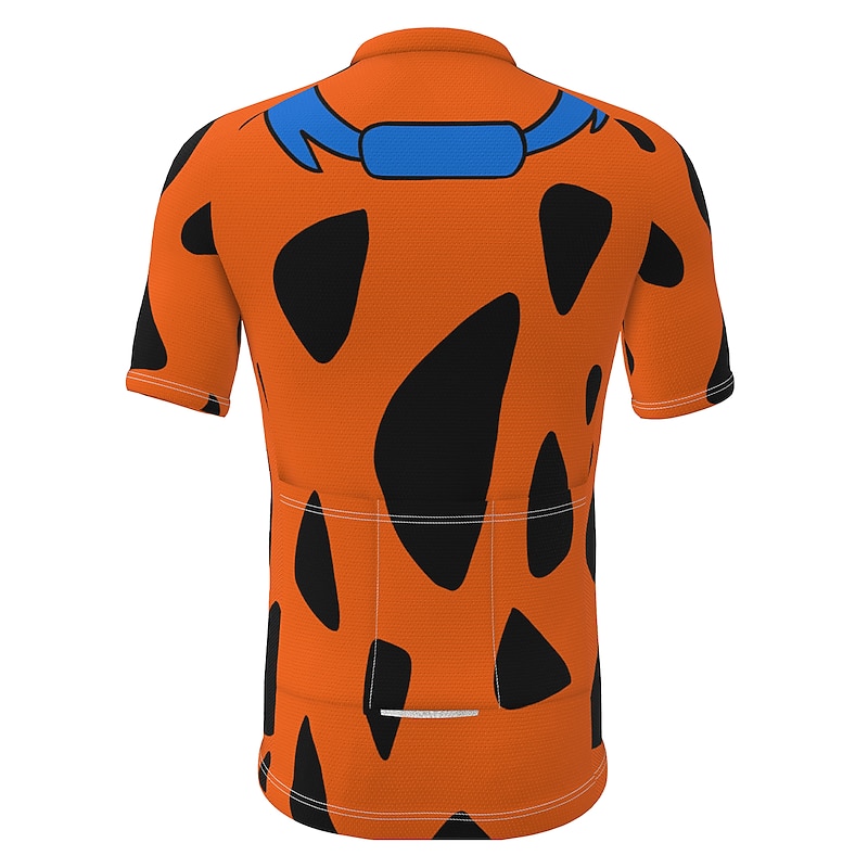Men's Cycling Jersey Graphic Patterned Funny Short Sleeve Bike Jersey Top with 3 Rear Pockets Mountain Bike MTB Road Bike Cycling Quick Dry Soft Reflective Strips Back Pocket Sports Yellow Blue Orange3