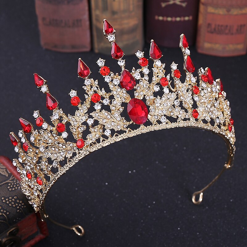 King's and Queen's Royal Crowns - Queen Festival Costume Prom Accessories Party Celebration, Bailey(16cm*8.2cm)3
