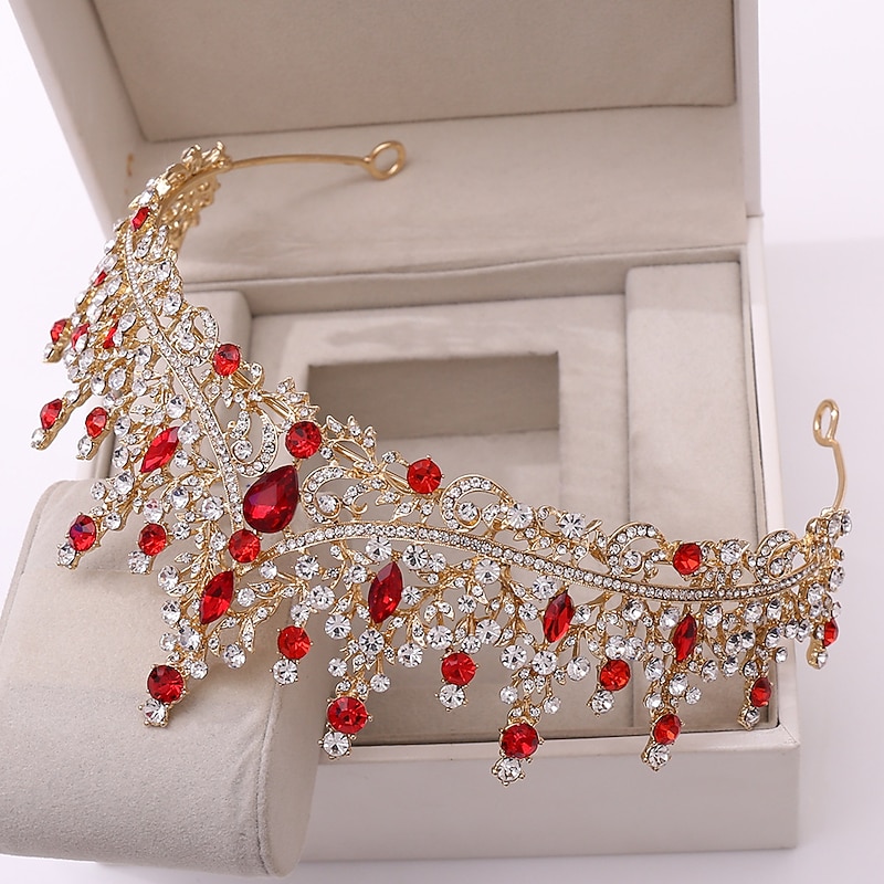 Crown Tiaras Headbands Rhinestone Alloy Wedding Party / Evening Retro Sweet With Crystal / Rhinestone Metal Headpiece Headwear dress to impress3