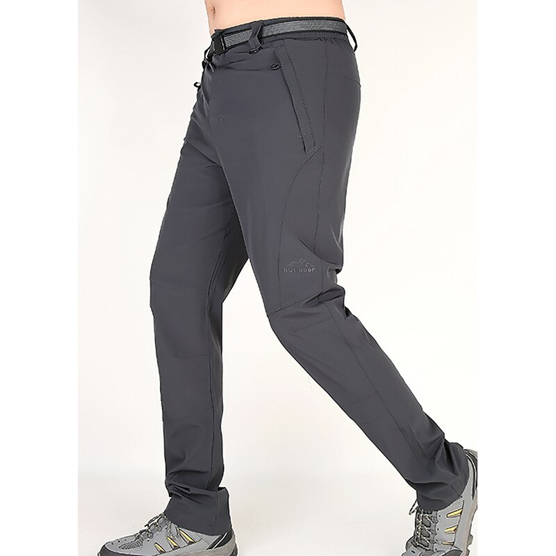 Men's Hiking Pants Trousers Summer Outdoor Skin Friendly Comfort Multi-Pockets Quick Dry Bottoms Zipper Pocket Black Dark Gray Spandex Hunting Fishing Camping / Hiking / Caving L XL XXL XXXL 4XL3