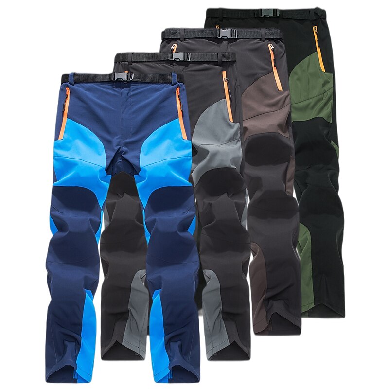Men's Hiking Pants Trousers Patchwork Summer Outdoor Waterproof Windproof Quick Dry Lightweight Pants / Trousers Bottoms Army Green Dark Navy Camping / Hiking Hunting Fishing S M L XL XXL2