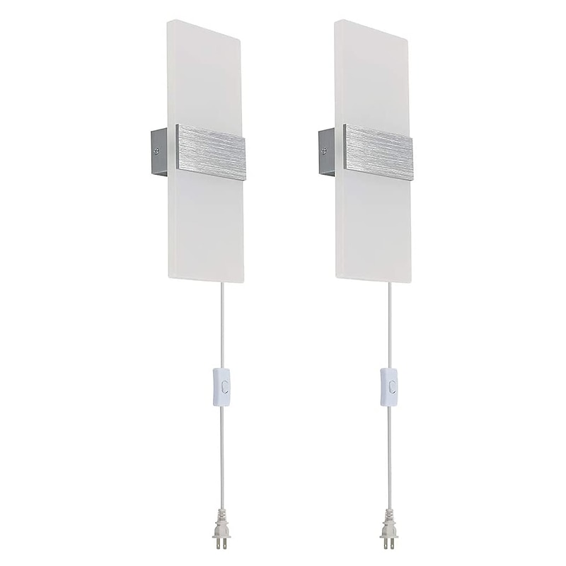 Lightinthebox Matte Eye Protection LED Modern LED Wall Lights Bedroom Office Aluminum Wall Light IP20 EU Plug US Plug 85-265V (No Plug) 12 W / LED Integrated / CE Certified3