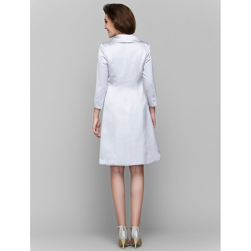 Coats / Jackets Satin Fall Wedding / Party Evening Women's Wrap With2