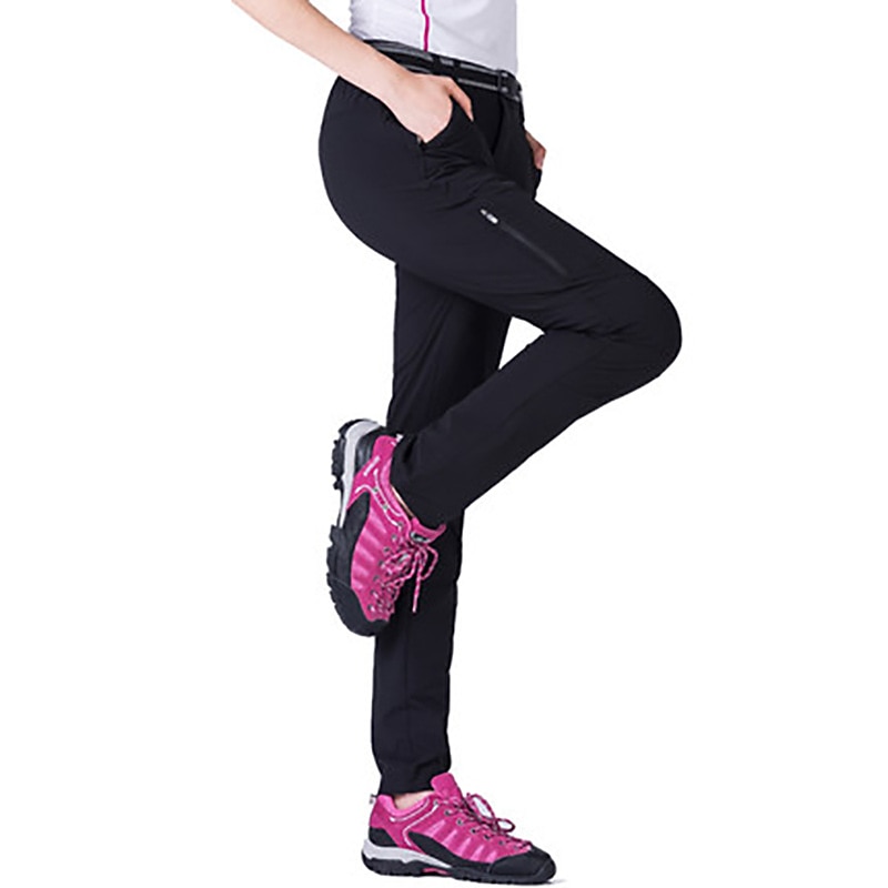 Women's Hiking Pants Trousers Summer Outdoor Skin Friendly Comfort Multi-Pockets Quick Dry Pants / Trousers Dark Grey Black Hunting Fishing Climbing L XL XXL XXXL 4XL