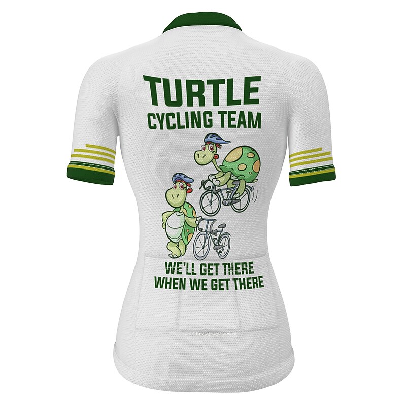 Women's Cycling Jersey Graphic Patterned Funny Short Sleeve Bike Jersey Top with 3 Rear Pockets Mountain Bike MTB Road Bike Cycling Fast Dry Quick Dry Soft Reflective Strips Sports White Yellow Pink4