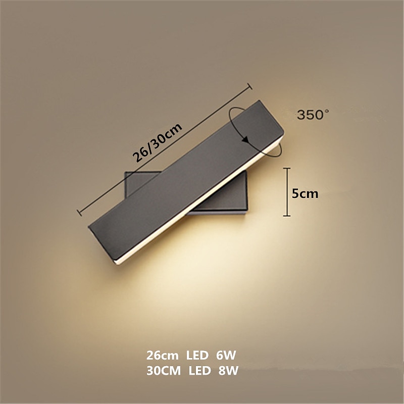 Lightinthebox LED Wall Lights Bedside Rotating Reading Wall Lamp Bedroom Living Room Modern Minimalist Decoration2
