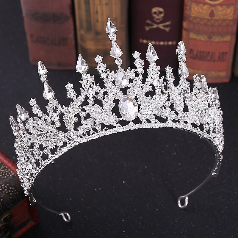 King's and Queen's Royal Crowns - Queen Festival Costume Prom Accessories Party Celebration, Bailey(16cm*8.2cm)2