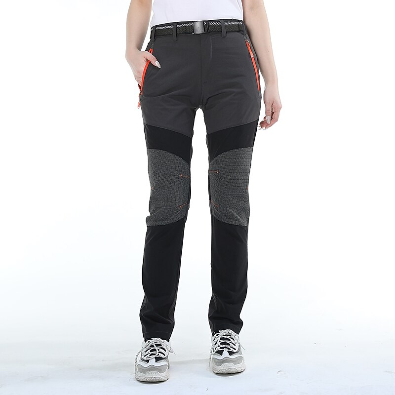 Women's Hiking Pants Trousers Patchwork Summer Outdoor Regular Fit Waterproof Quick Dry Wear Resistance Breathable Bottoms Black Army Green Elastane Hunting Fishing Climbing S M L XL XXL3