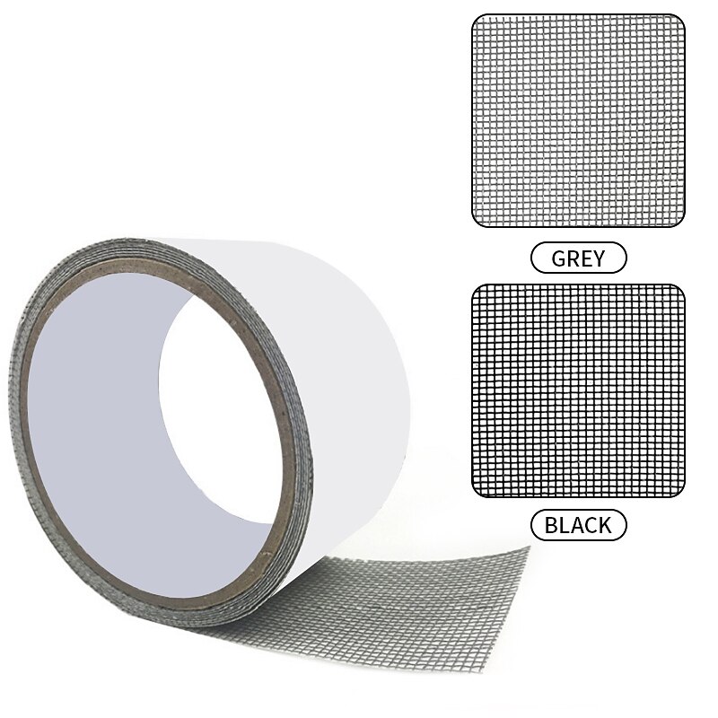 Screen Repair Tape Window Door Waterproof Patch Self-adhesive Super Fix Anti-Insect Mosquito Net Mesh Broken Holes
