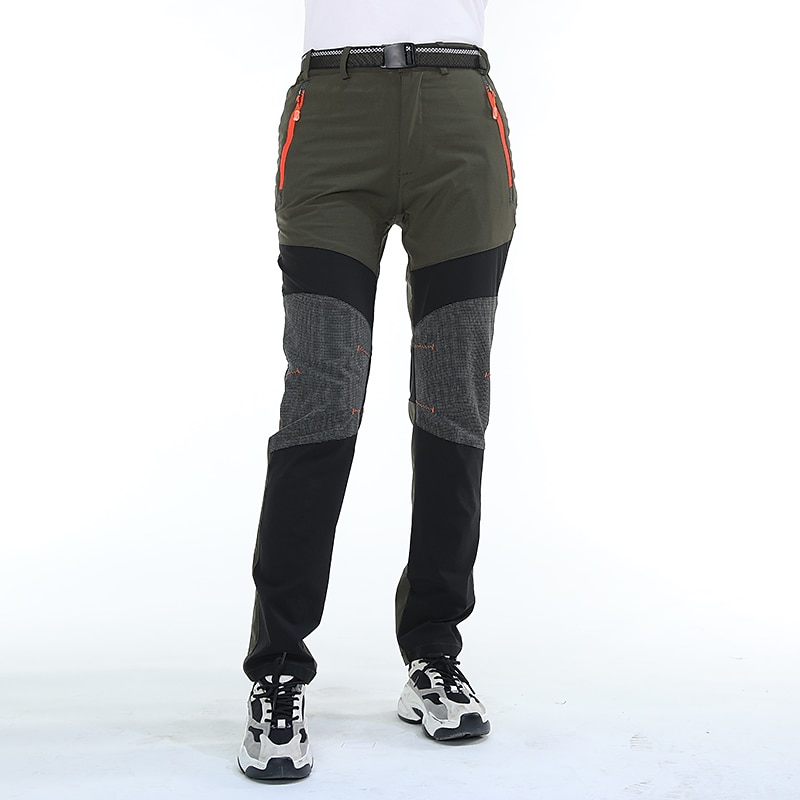 Women's Hiking Pants Trousers Patchwork Summer Outdoor Regular Fit Waterproof Quick Dry Wear Resistance Breathable Bottoms Black Army Green Elastane Hunting Fishing Climbing S M L XL XXL2
