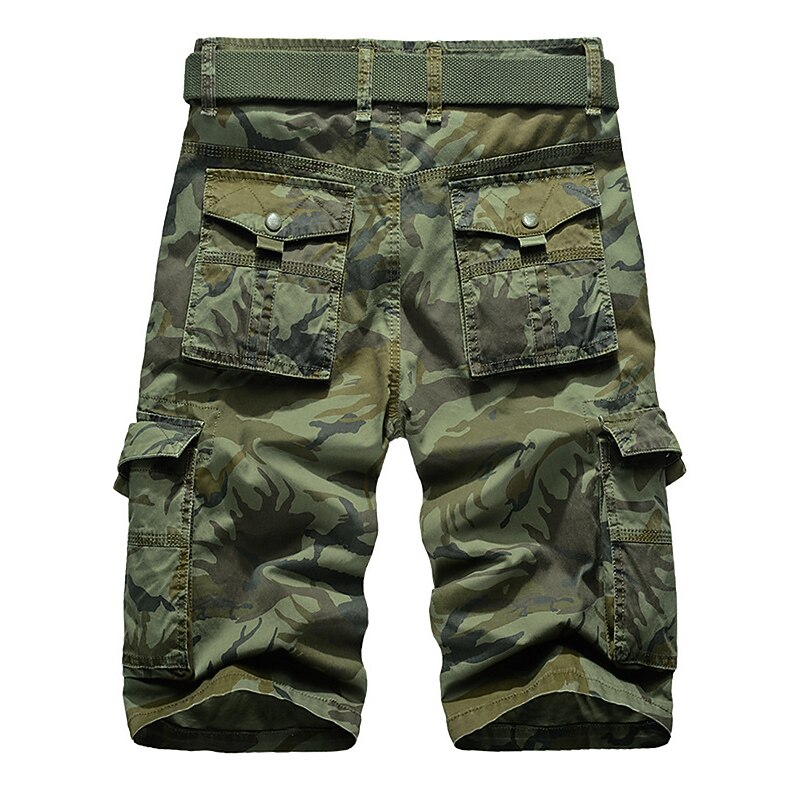Men's Tactical Shorts Cargo Shorts Camo Shorts Camo / Camouflage Ripstop Breathable Sports & Outdoor Military Yellow Army Green4