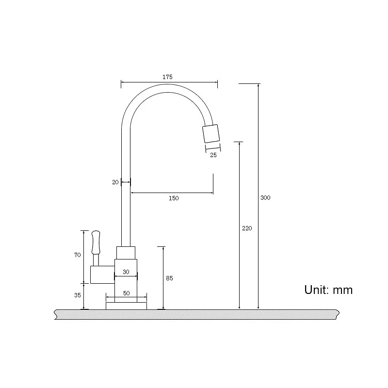 Kitchen faucet - Single Handle One Hole Antique Brass Standard Spout Centerset Antique Kitchen Taps4
