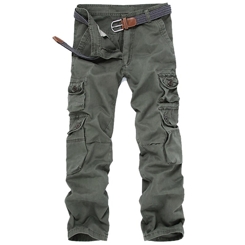Men's Hiking Pants Trousers Work Pants Hiking Cargo Pants Camo Summer Spring Winter Outdoor Ripstop Multi-Pockets Soft Wear Resistance Pants / Trousers Black Army Green Cotton Work Hunting Fishing 283