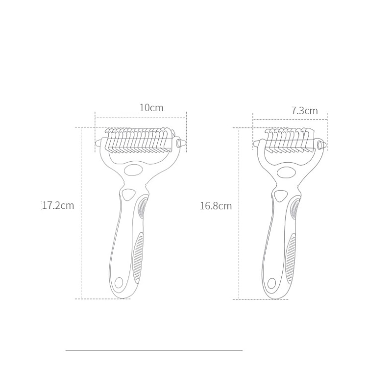 Dog Cat Grooming Shedding Tools Dematting Tools Plastic Stainless steel Comb Dog Clean Supply Pet Hair Remover Easy to Clean Pet Grooming Supplies Rosy Pink Blue3