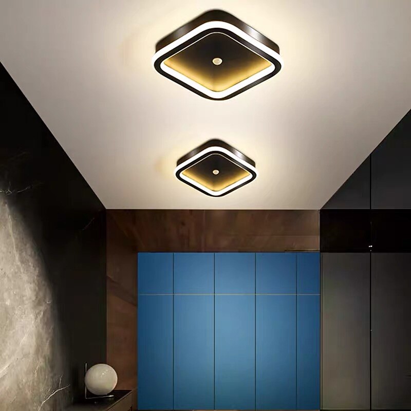 22 cm Pendant Lantern Design Flush Mount Lights Metal Acrylic Painted Finishes Modern 110-120V 220-240V2