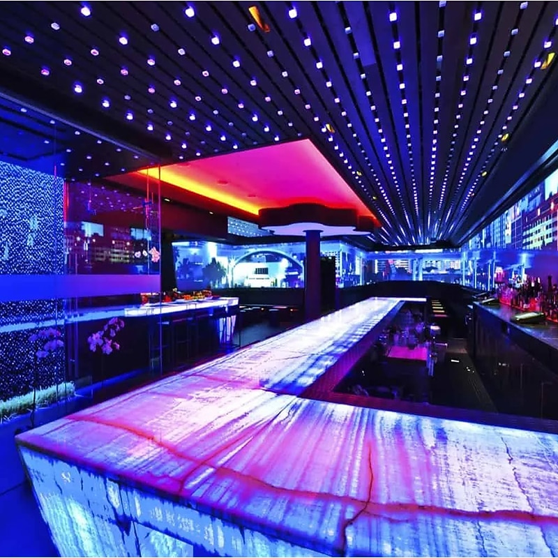 LED Strip Lights Waterproof 2x5M RGB Tiktok Lights 5050 SMD 10mm Light Sets 300 LEDs with 44Key IR Controller 50W 12V 4A Power Supply Soft Light Strip Kit3