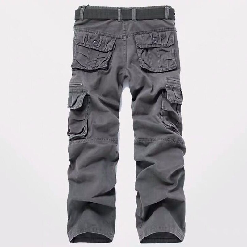 Men's Cargo Pants Hiking Pants Trousers Work Pants Camo Summer Spring Winter Outdoor Ripstop Soft Wear Resistance Breathable Pants / Trousers Bottoms Dark Grey Black Cotton Hunting Fishing Climbing4