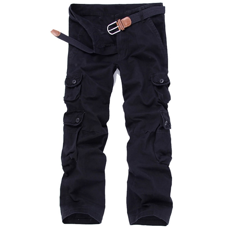 Men's Hiking Pants Trousers Work Pants Hiking Cargo Pants Camo Summer Spring Winter Outdoor Ripstop Multi-Pockets Soft Wear Resistance Pants / Trousers Black Army Green Cotton Work Hunting Fishing 284