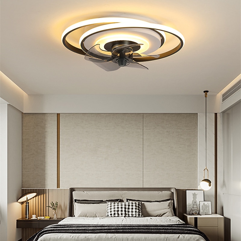 48 cm Geometric Dimmable Ceiling Fan Light Metal Artistic Style Stylish Painted Finishes Artistic Modern 220-240V4