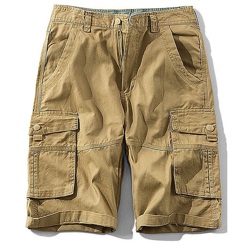 Men's Tactical Shorts Cargo Shorts Camo Shorts Camo / Camouflage Ripstop Breathable Sports & Outdoor Military Yellow Army Green