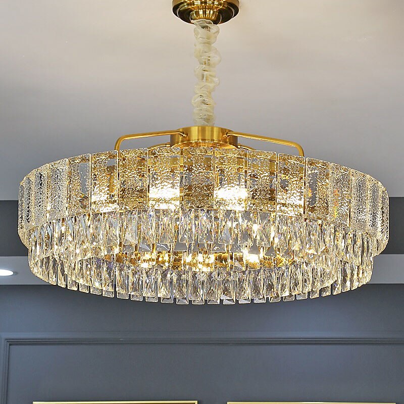 60 cm Crystal Chandelier LED Pendant Light Lantern Desgin Chandelier Metal Electroplated LED 110-120V 220-240V3