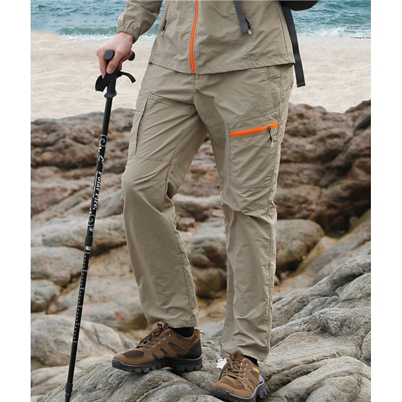 Men's Hiking Pants Trousers Summer Outdoor Waterproof Sunscreen Skin Friendly UV Protection Pants / Trousers Bottoms Black Army Green Hunting Fishing Climbing S M L XL XXL