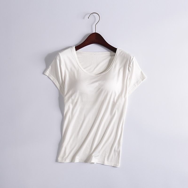 Women's T Shirt Burgundy Tee Plain Solid Colored Basic Short Sleeve Round Neck Home Casual Daily Wine Red Taro purple Original white Ai Green face powder2