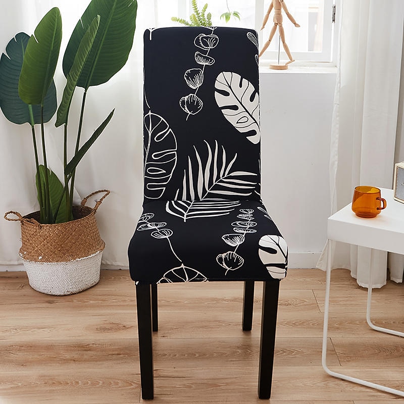 Dining Chair Cover Stretch Chair Seat Slipcover Elastic Chair Protector For Dining Party Hotel Wedding Soft Washable2