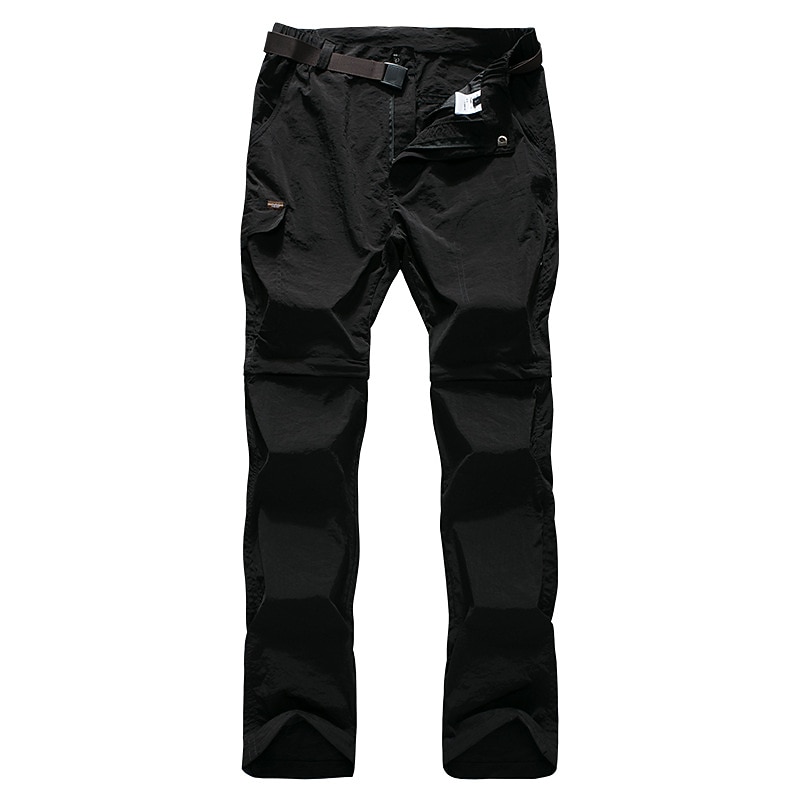 Men's Convertible Zip Off Pants Hiking Pants Trousers Work Pants Summer Outdoor Ripstop Skin Friendly Multi-Pockets Quick Dry Pants / Trousers Black Army Green Hunting Fishing Climbing M L XL XXL XXXL2